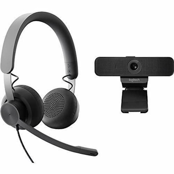 Logitech LOGI Bundle Zone -langallinen kuulokemikrofoni + verkkokamera