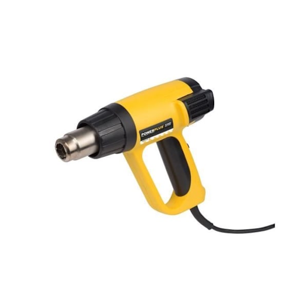 Décapeur POWERPLUS - 2000 W - 230V - Kabel 3m - 4 dyser Gul og sort