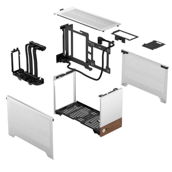 PC-kotelo - FRACTAL DESIGN - FD-C-TER1N-02 - mini-ITX - SFF 10.4L - GPU jopa 322mm - Terra Silver