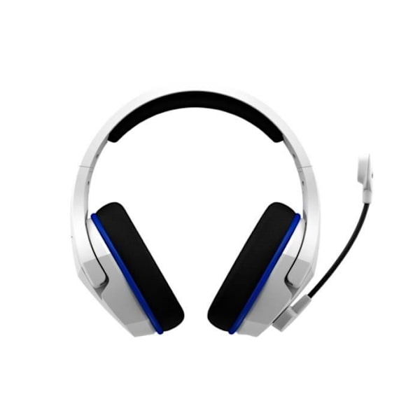 Headset - HyperX - Cloud Stinger Plus - Langaton - Yhteensopiva PS5 PS4 - Sininen Valkoinen Blå Hvid