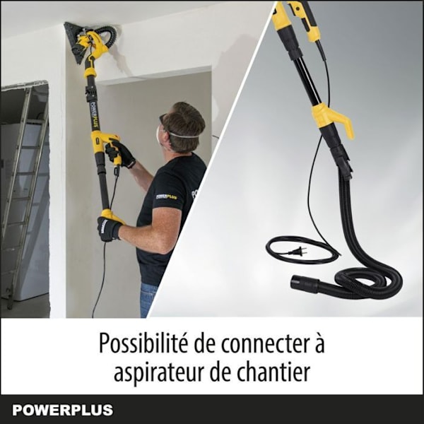 GIPSEVÆGSSLIBER 710W POWX0477 POWERPLUS Gul