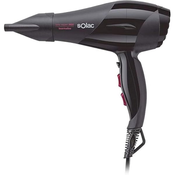 Hiustenkuivaaja - Solac - SP7170EXPERT - 2600W - IONIC - Musta musta, Purppura