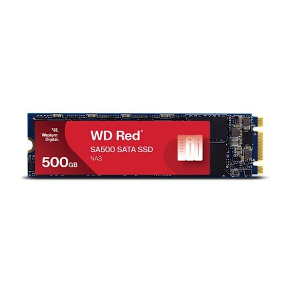 WD Red™ SA500 SATA NAS SSD - WESTERN DIGITAL - 500 Gt - 24/7 jatkuva käyttö - 3D NAND -tekniikka