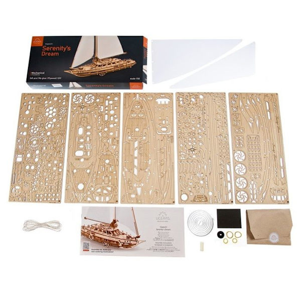 Serenitetens Drøm - Ugears - 3D Puslespil i Træ Beige