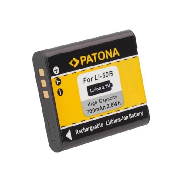 PATONA 700 mAh Li-Ion kamera batteri til Olympus D-785, TG-860; Stylus Tough TG-810, 860, 870; Stylus-rejsende…