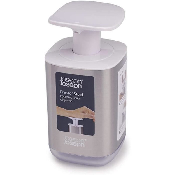Tvålautomat - Joseph Joseph - Presto - 350 ml - Rostfritt stål - Silver