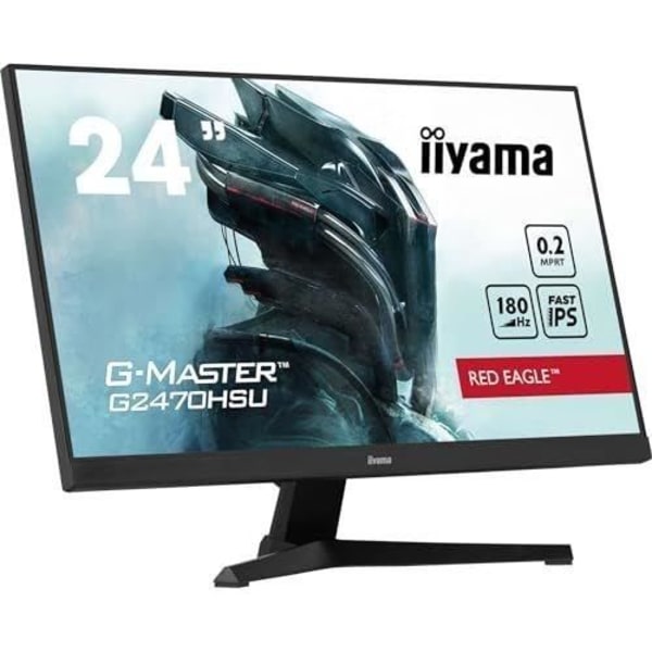 PC-skærm - IIYAMA - G2470HSU-B6 - 24" IPS FHD 1920 x 1080 - 0,2ms - 180Hz - HDMI DP - Sort