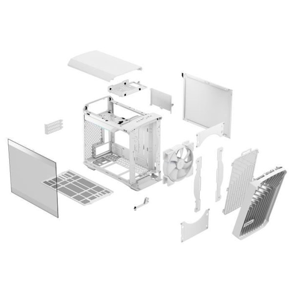 PC-kotelo - FRACTAL DESIGN - Torrent Nano RGB White TG