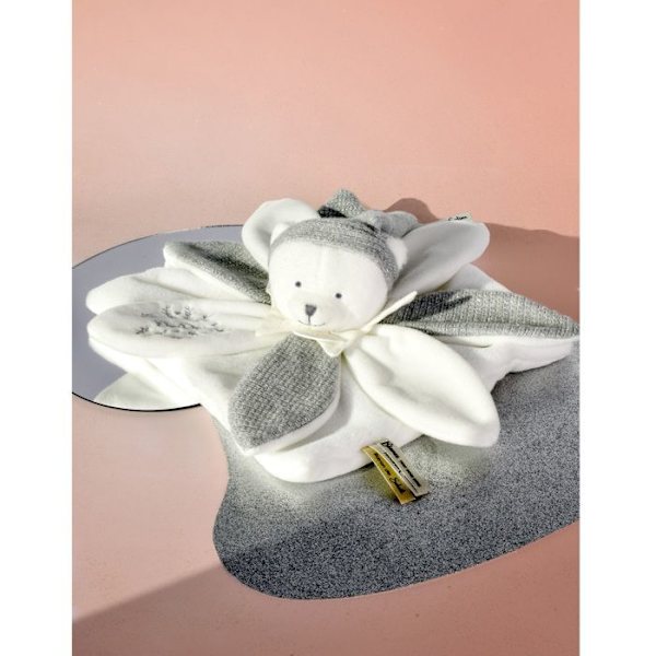 Doudou og Compagnie - Doudou flad petaler Bamse Grå 25 cm grå