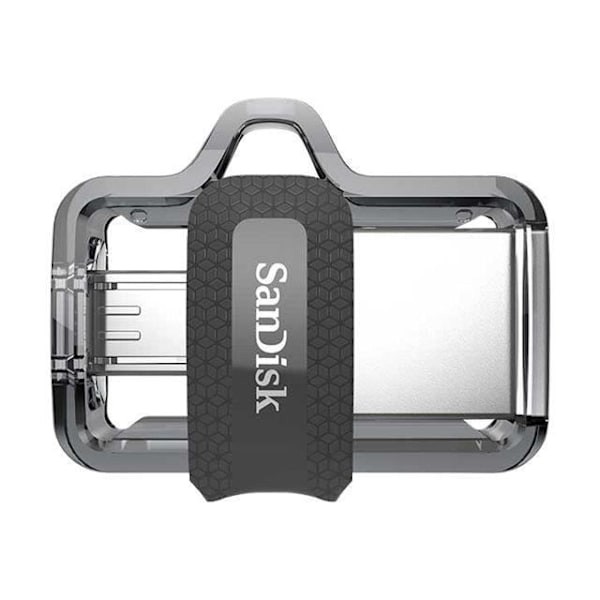 SANDISK ULTRA DUAL DRIVE M3.0 256GB USB Flash Drive - Dobbelte forbindelser - Grå