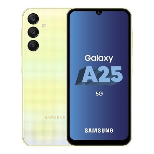 SAMSUNG Galaxy A25 5G älypuhelin 128GB Lime Gul