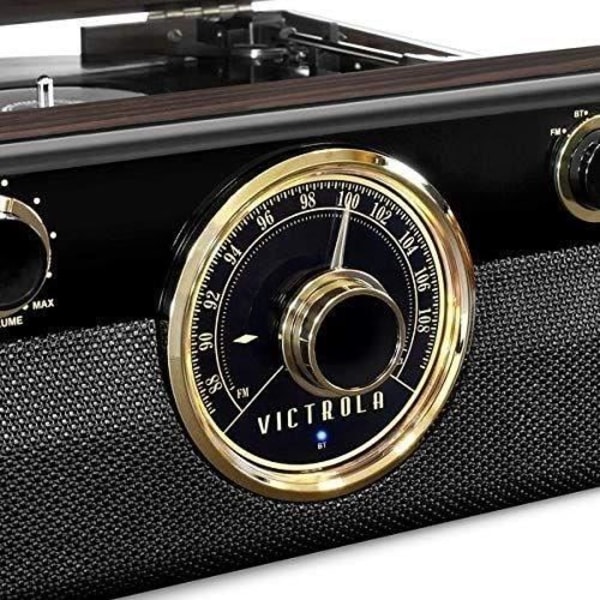 Multifunktions Bluetooth 3-in-1 VICTROLA Empire Junior - Espresso - 33/45/78 kierrosta/min - Stereo