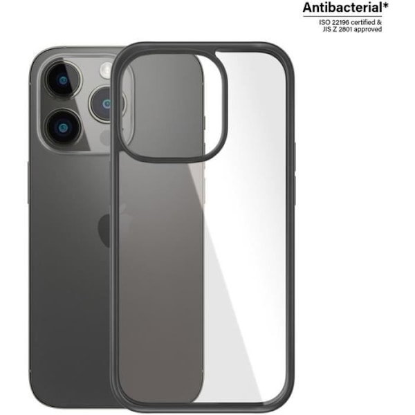 Coque - Panzer Glass - Black Edition - iPhone 14 Pro 6.1" - Holdbar beskyttelse - Elegant design Sort
