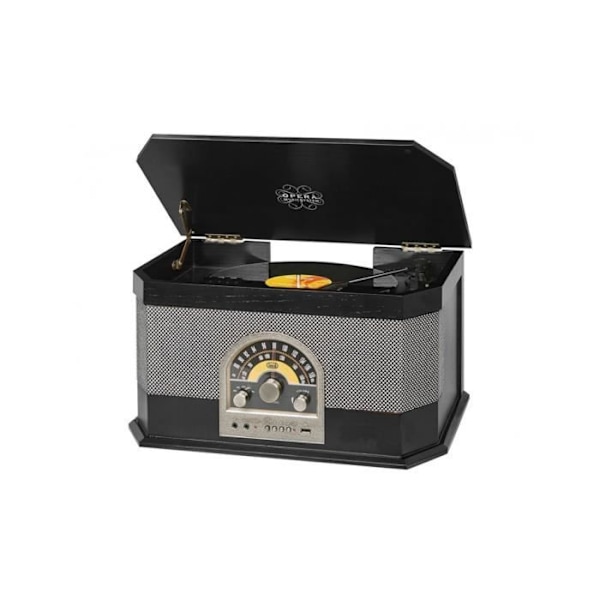 Platine Vinyle - Trevi - TT 1040 BT - Bluetooth - USB - Radio sort