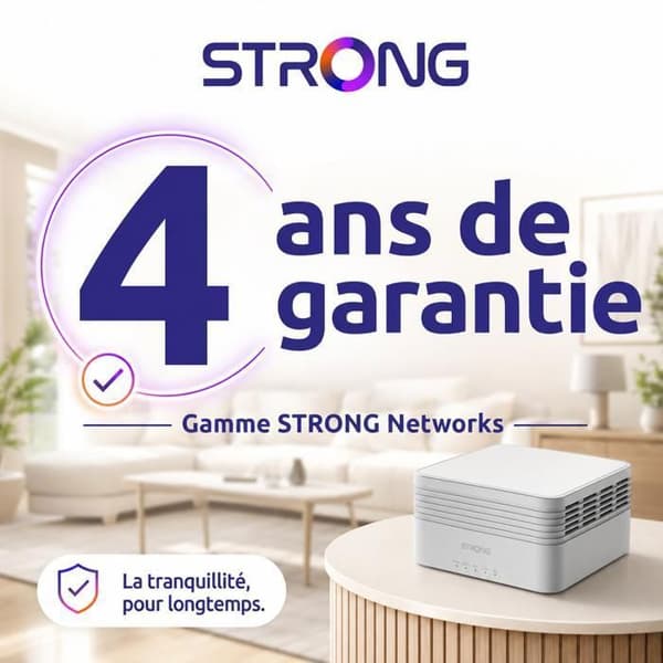 Mesh WiFi-router - STRONG - ATRIA Mesh 2100 - Täckning 100 m² - 2100 Mbit/s - Transparent roaming