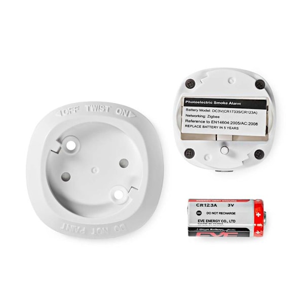 NEDIS Zigbee 3.0 SmartLife trådlös rökdetektor Vit