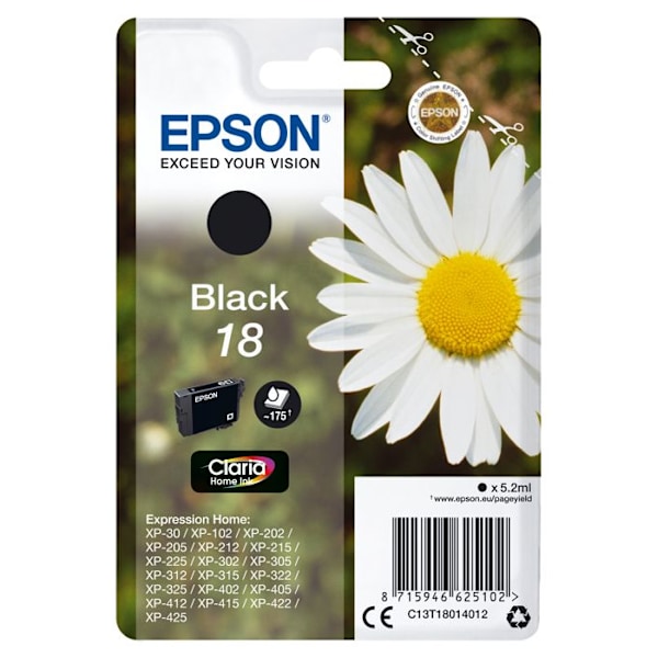 EPSON mustesuihkukasetti - Musta - Mustesuihku - 175 sivua