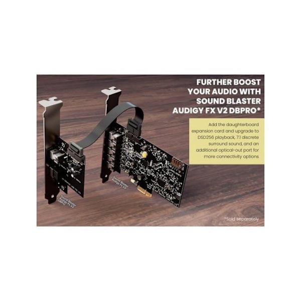 Sisäinen äänikortti - Luova - Sound Blaster Audigy FX V2 - Korkea resoluutio - 5.1 Virtuaalinen ympäristö - PCI