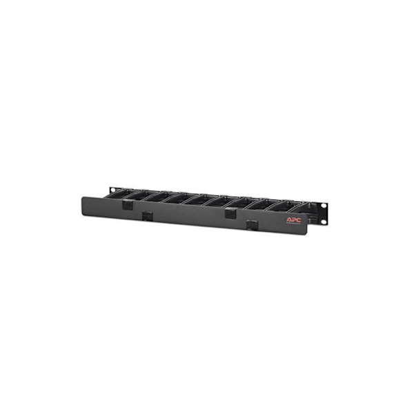 Kaapelinhallintalaite - APC - 1U - Musta - 19" - Vaakasuora kannen kanssa