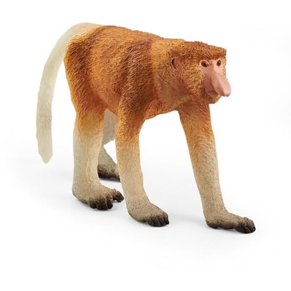 Figur - SCHLEICH - Proboscis abe - Wild Life - Brun - Blandet Flerfärgad