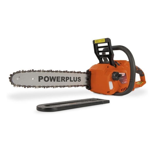 Batteridrevet kædesav Powerplus Dual Power POWDPG7576 - 40V, 350mm skær, uden batteri eller oplader Orange