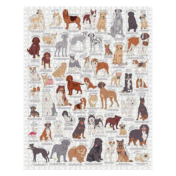 Puzzle med 1000 brikker: Hundekærlighed
