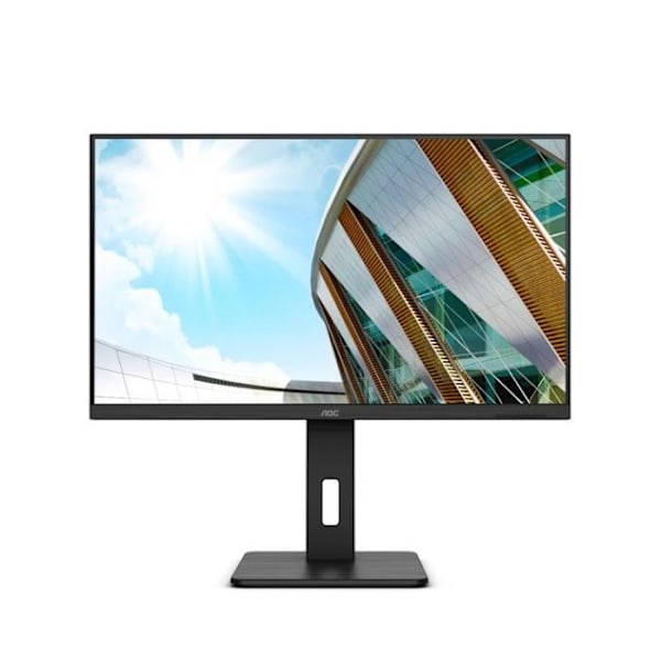 AOC U32P2 - LED-skärm - 31,5" - 3840 x 2160 4K @ 75 Hz - VA - 350 cd/m² - 3000:1 - 4 ms - 2xHDMI, DisplayPort - högtalare - svart