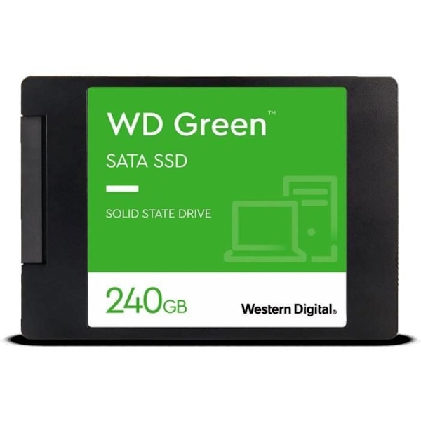 LÄNSI DIGITAL - Vihreä - Sisäinen SSD-asema - 240 Gt - 2,5" - WDS240G3G0A