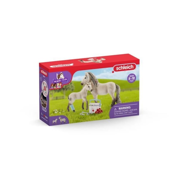 Playset Horse Club Hannahin ensiapulaukku, hevosfiguurit, Schleich 42430 Horse Club Flerfarvet