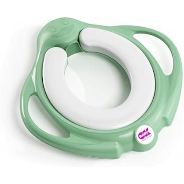 OKBABY Pinguo Pehmeä - Lasten pehmeä WC-alushattu kahdella kahvalla - Vihreä