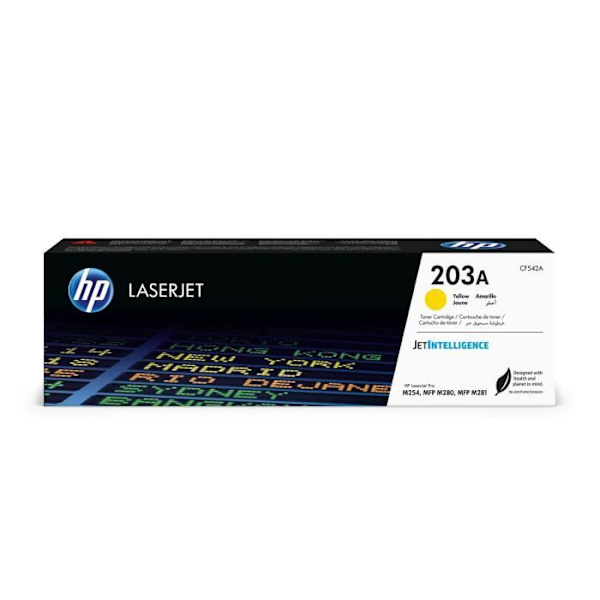 Alkuperäinen HP 203A keltainen väriainekasetti HP Color LaserJet Pro M254/M280/M281