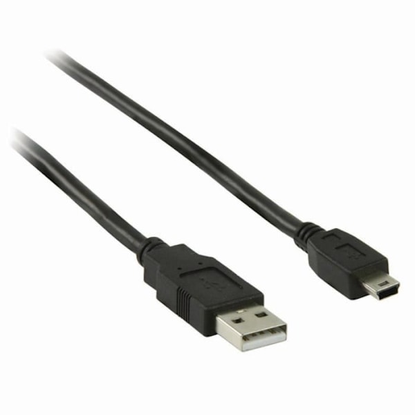 USB 2.0 kabel | En han - 5 ben mini han | 2,0m | Sort ALPEXE-1703