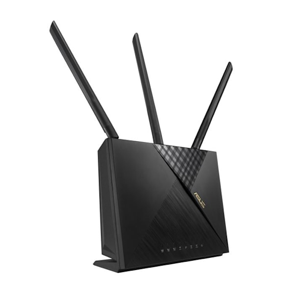 4G-AX56 router - ASUS - WiFi 6 - Hastighed op til 1800 Mbps - 4 LAN-porte - 80 MHz Sort