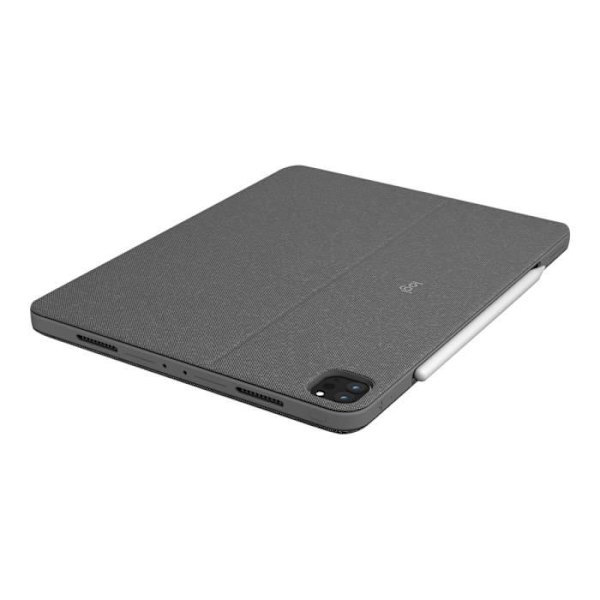 - Logitech - Logitech Combo Touch - Näppäimistö ja kotelo - ohjauslevyllä - taustavalaistu - Apple Smart -liitin - QWERTY - Italialainen - gr