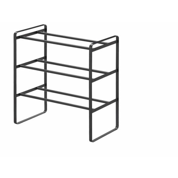 Yamazaki Home 3-lags skostativ Skostativ sort 41,0 til 70,0 x 46,0 x 25,0 cm sort