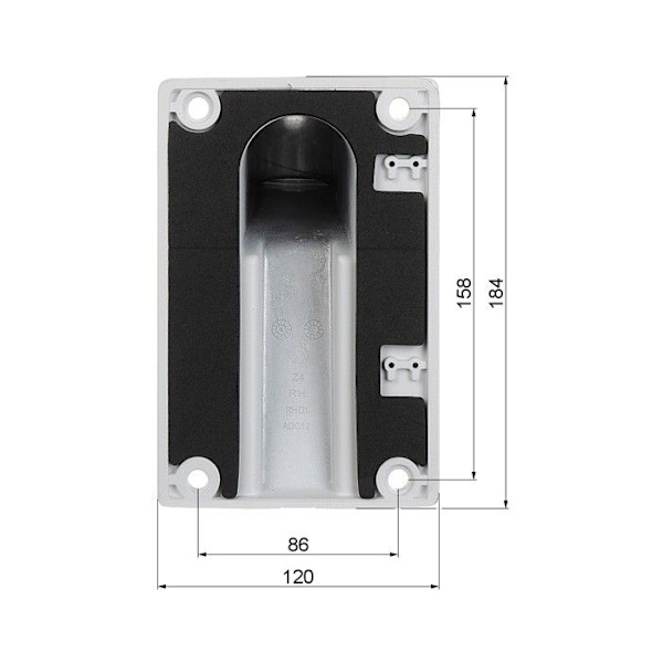 HIKVISION Support mural DS-1273ZJ-140-DM45 Hvid