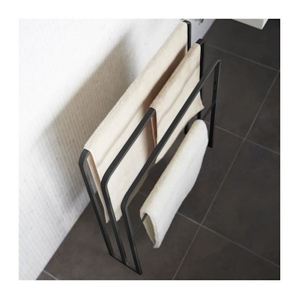 4-stangs håndklædeholder - L70 cm - 70 cm X 14 cm X 81 cm - CaliCosy Black