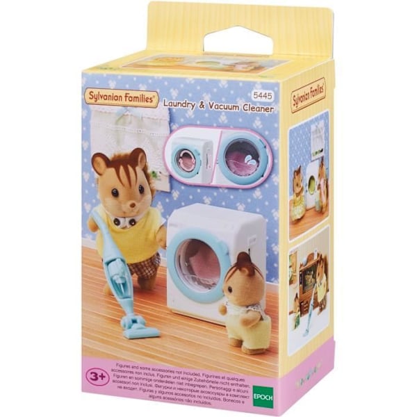 SYLVANIAN FAMILIES møbelsæt - Vaskemaskine og støvsuger - 5 stk. Flerfarvet