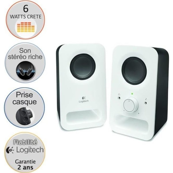 Logitech-kaiuttimet - Z150 White