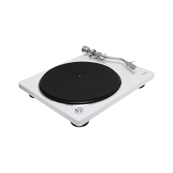 Platine Vinyle - DENON - DP-400 Valkoinen - Sisäänrakennettu esivahvistin - 33/45/78 kierrosta