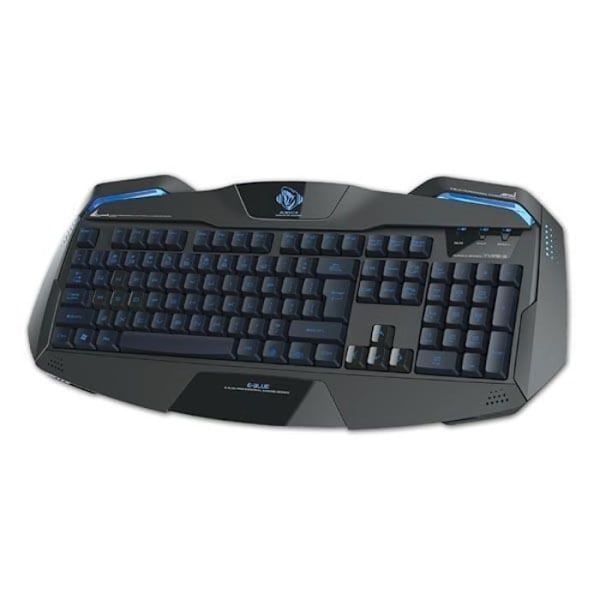 Mechanical Keyboard - E-blue - Auroza - Wired - QWERTY - LED Backlit - Black Sort