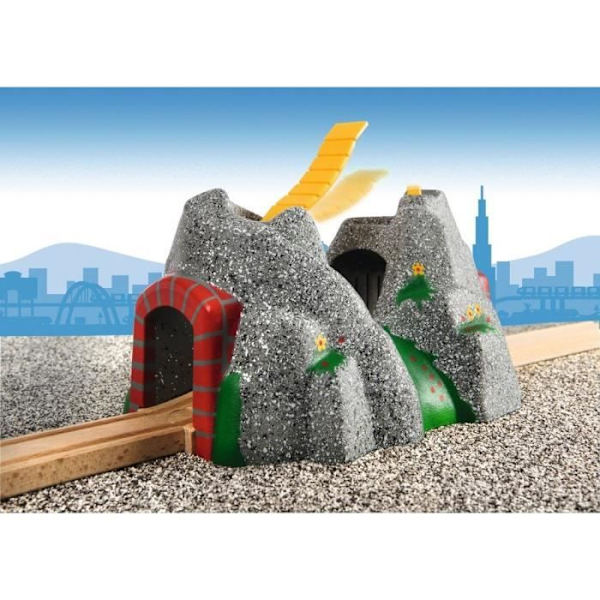 Brio World Adventure Tunnel - 4 lyde - Tilbehør til trætogkredsløb - Ravensburger - Blandet fra 3 år - 33481 Röd