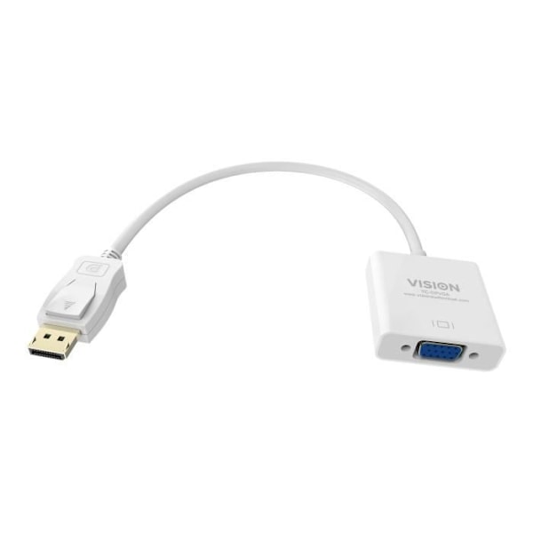 Vision DisplayPort VGA Video Converter Hvid