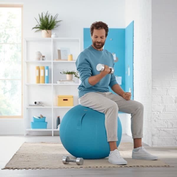 Ergonomisk sittboll - 65 cm - Blå - Leitz Ergo Blå