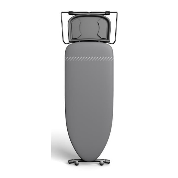 Bordplade Plusboard, 42 cm x 125 cm, 100% bomuld, Ideel til Dampcentraler, Højdejusterbar, Strygejernsholder, Lukkesystem Mørkegrå