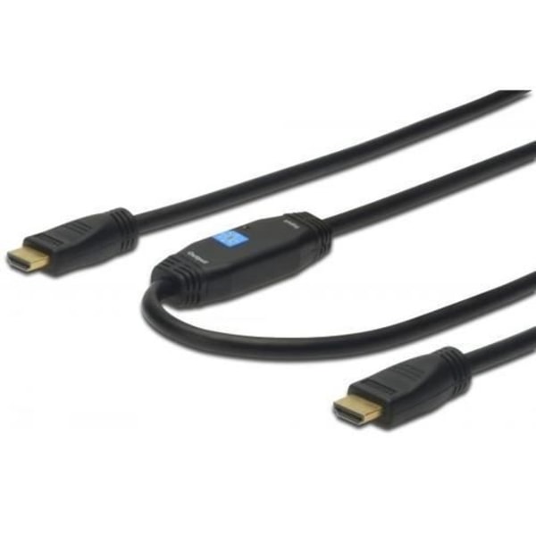HDMI Ultra HD -vahvistettu kaapeli 20m - ASSMANN ELECTRONIC - Kaksoissuojaus - 3D-siirto sort