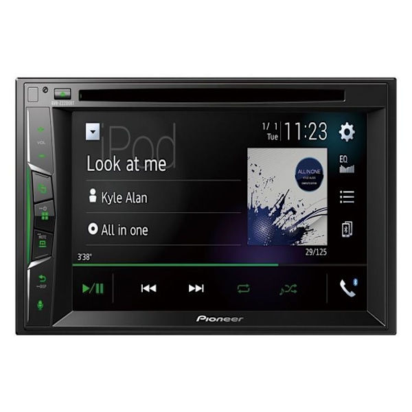 2DIn autoradio - Pioneer - AVH-Z2200BT - 6,2" kosketusnäyttö - Bluetooth - CarPlay, Waze