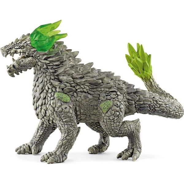 Kivilohikäärme, Schleich myyttinen toimintahahmo, 7-vuotiaille ja sitä vanhemmille lapsille, hahmo, 18 x 8 x 14 cm - Schleich 70149 ELDRADOR Flerfärgad