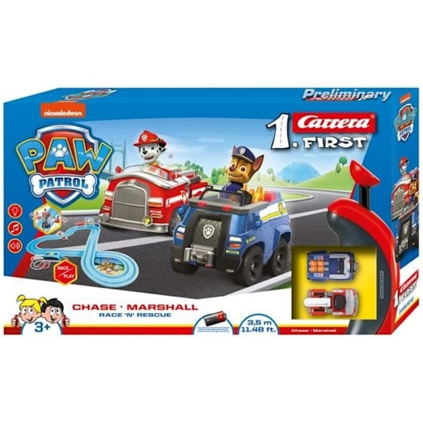 Carrera FIRST 63032 PAW PATROL - Race 'N' Rescue Blå og rød