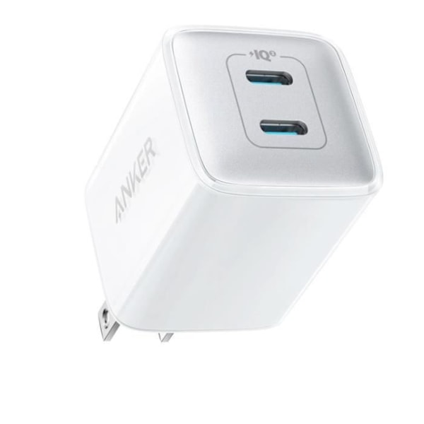 ANKER 521 - 40W USB C laddare - PIQ 3.0 - tålig - kompakt och snabb - Vit Vit